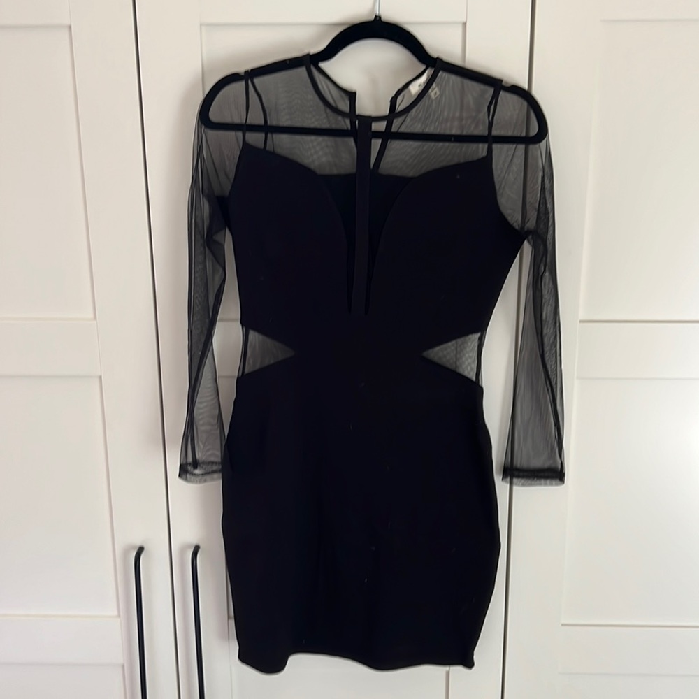 Mesh black Panel Dress